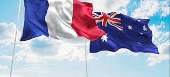 French And Aus Flags