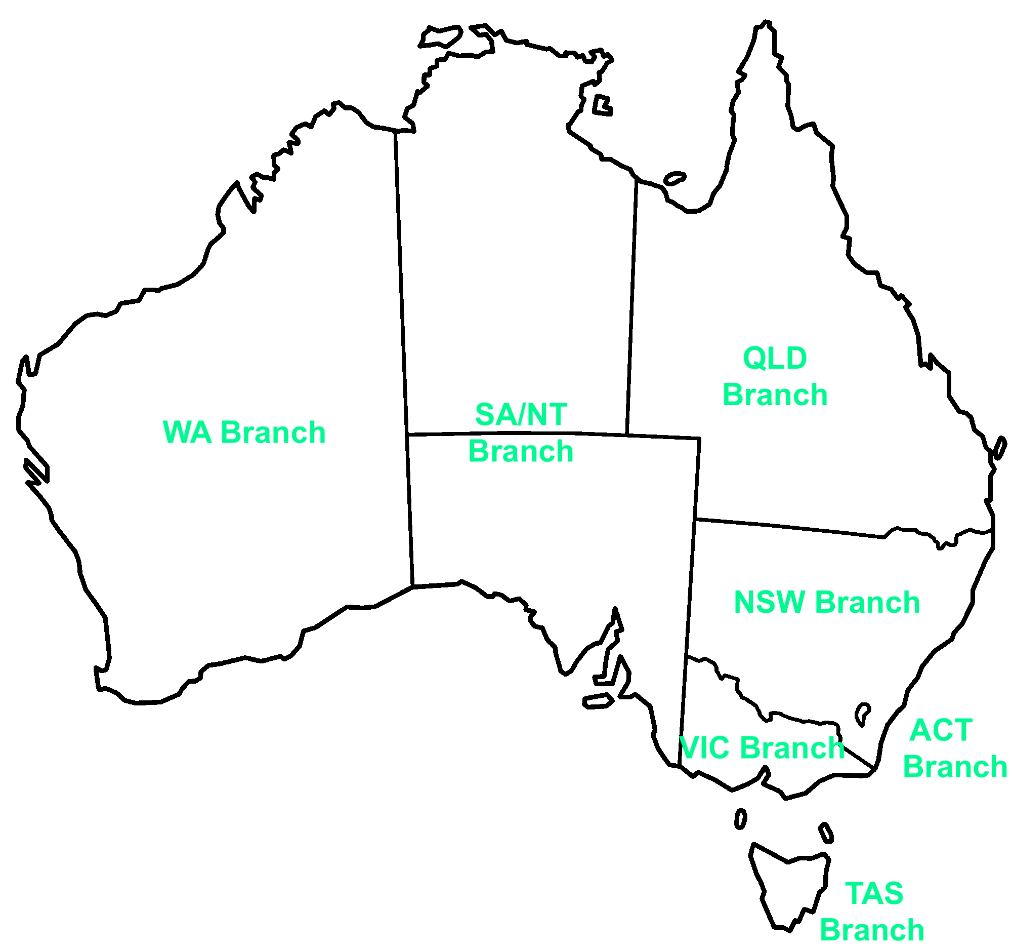 Australia States With Branches