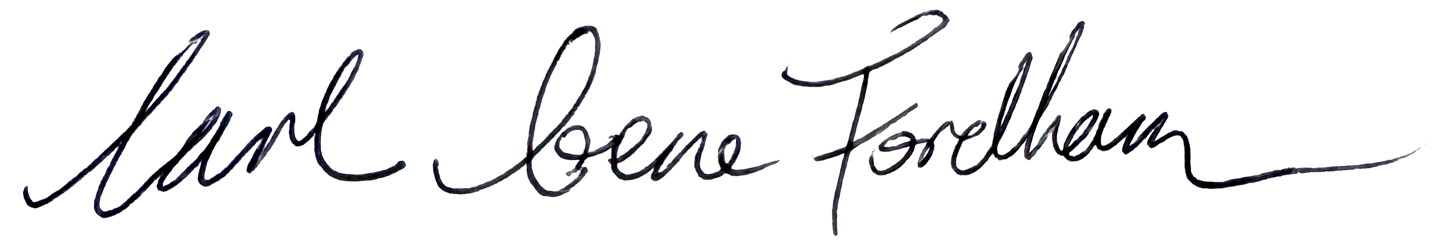 Carl Gene Fordham Signature