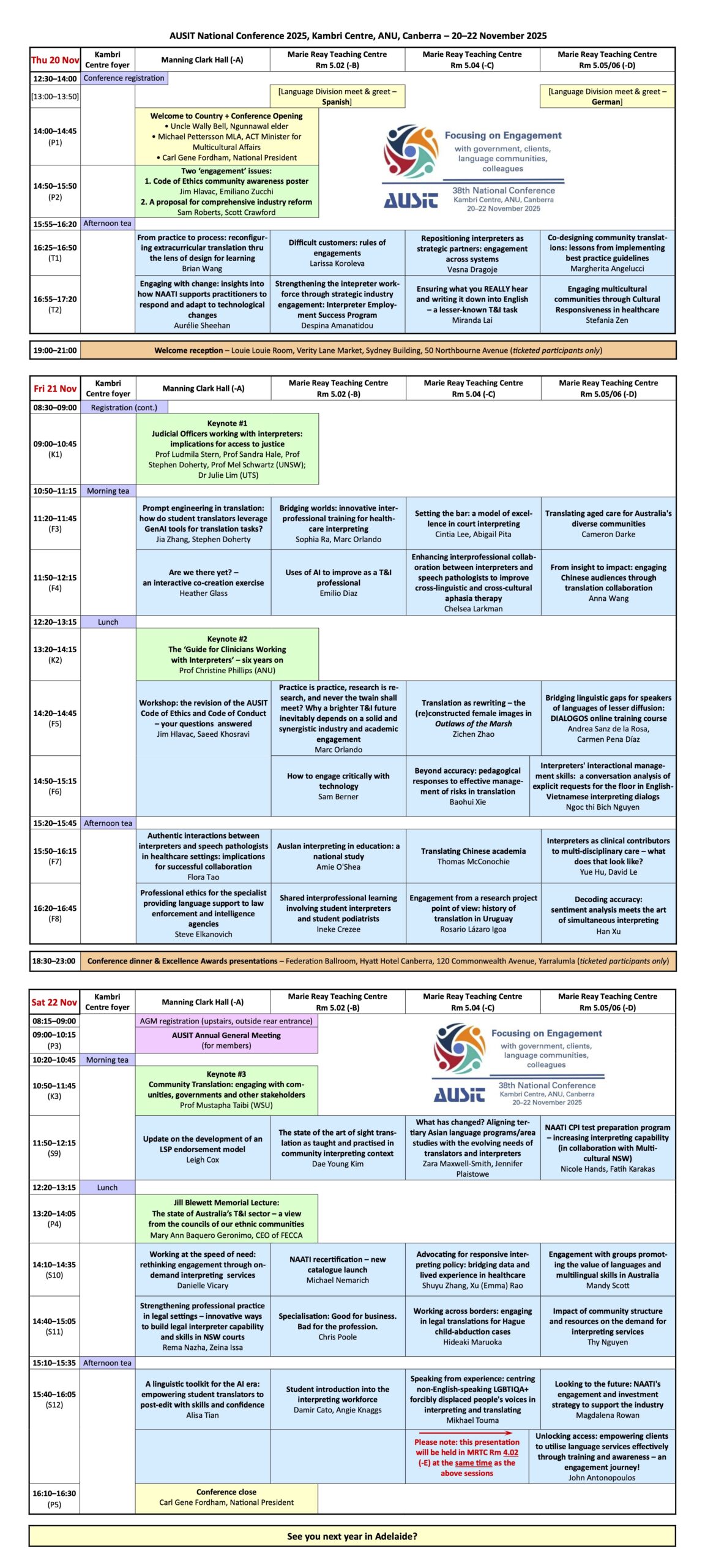 Ausit National Conference 2025 Program Jpeg