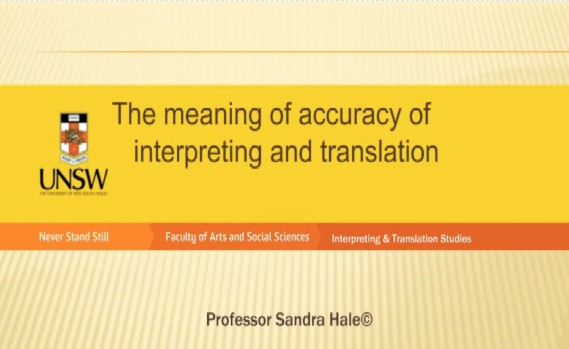 20180321 Accuracy Of Interpreting & Translation