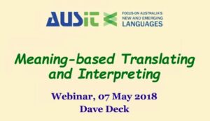 20180507 Meaning Based Translating And Interpreting