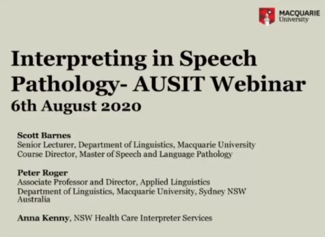 20200806 Interpreting In Speech Pathology