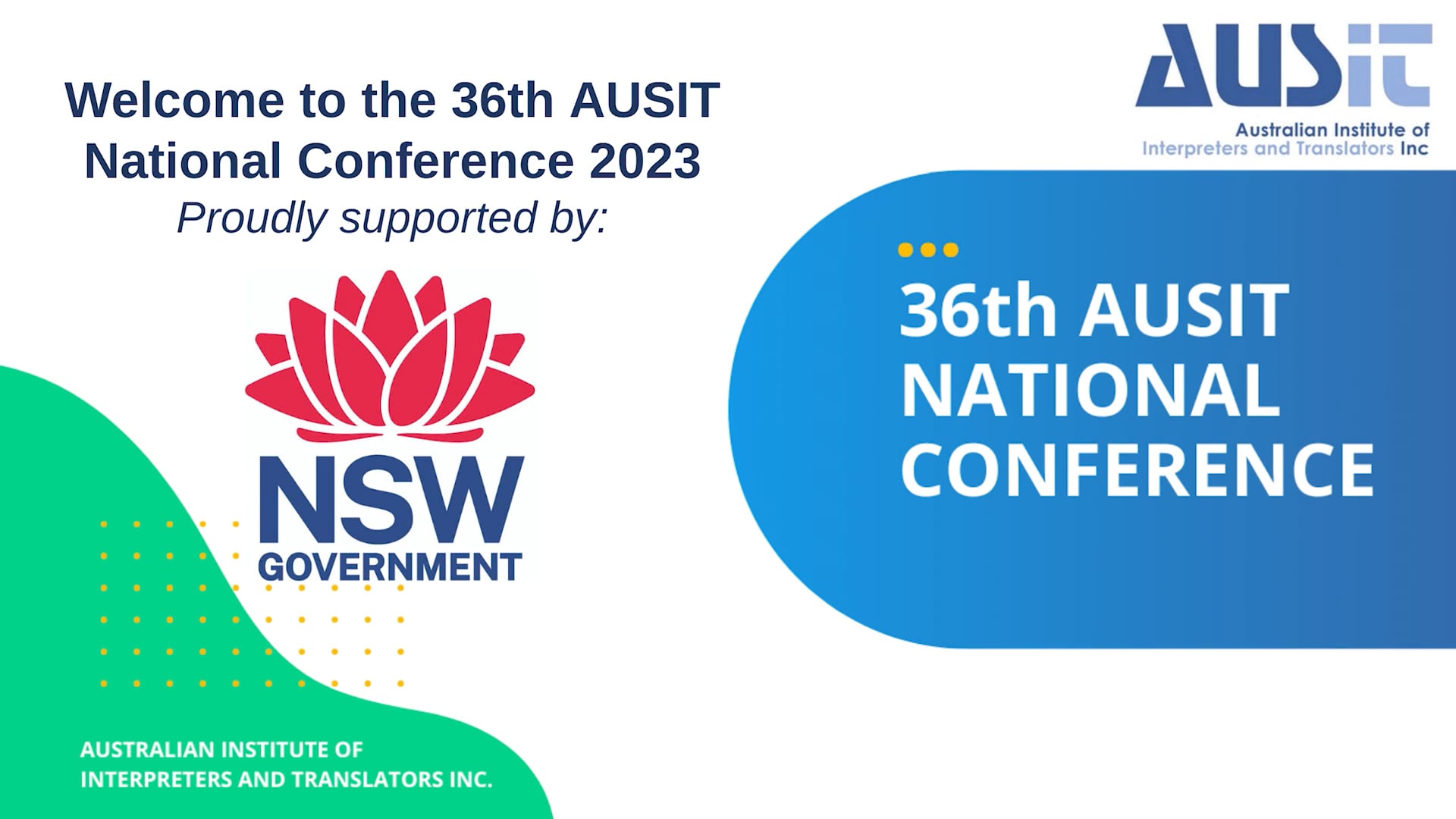 36th Ausit National Conf Covering Slide