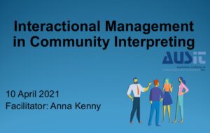 Interactional Management In Community Interpreting