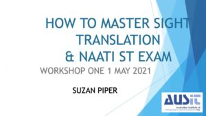 Master Sight Translation And Naati St Exam Thumbnail