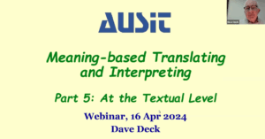 Meaning Based Translating And Interpreting Pt 5