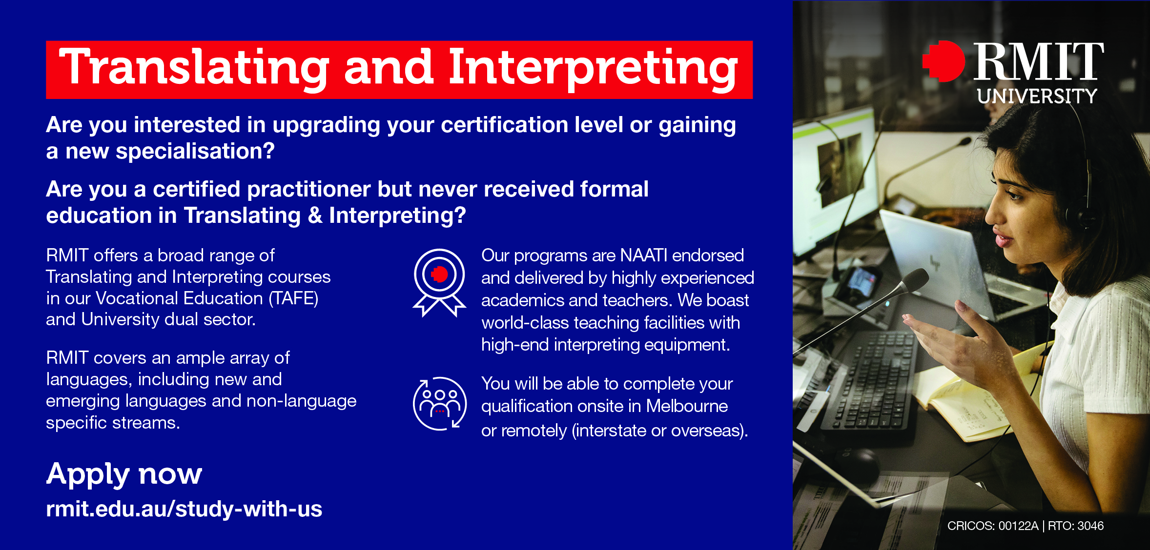 Rmit Translating And Interpreting Ad 199.5x95.5mm Copy 2