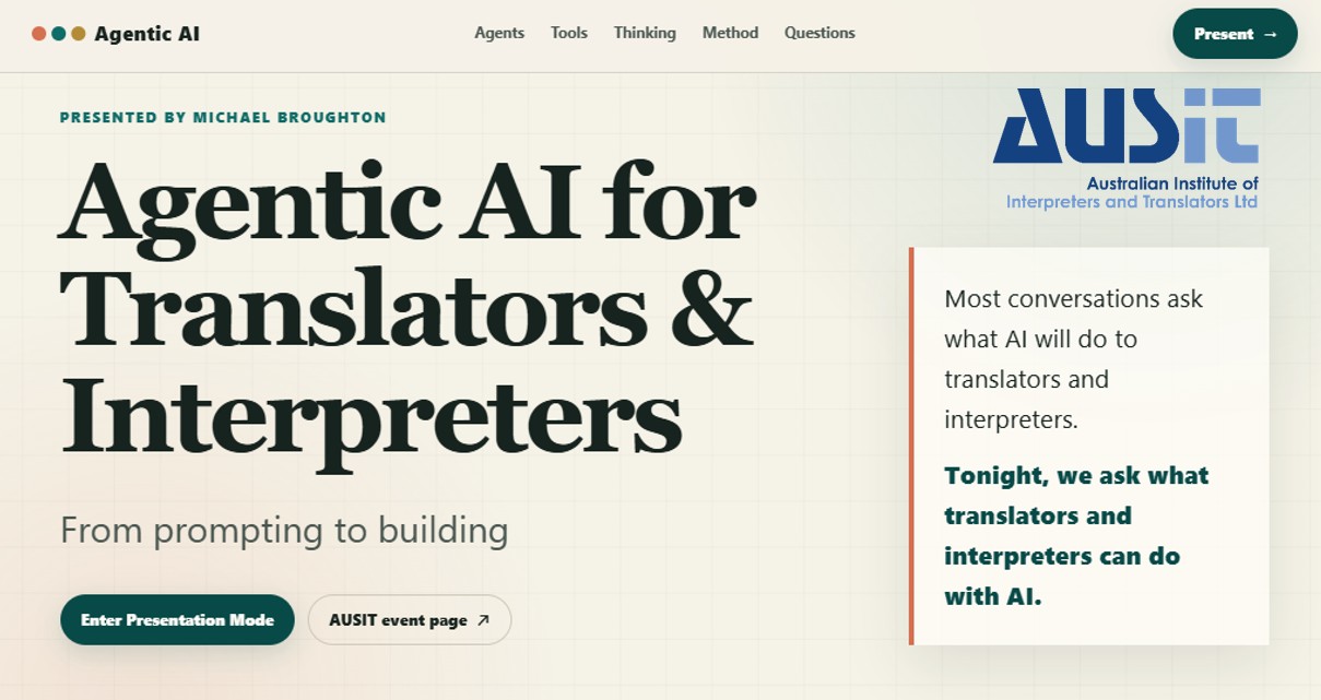 20260722 Exploring Agentic Ai For Translators And Interpreters Thumbnail