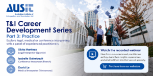 Ausit Webinar 20260922 T&i Career Development Legal Medical And Conference