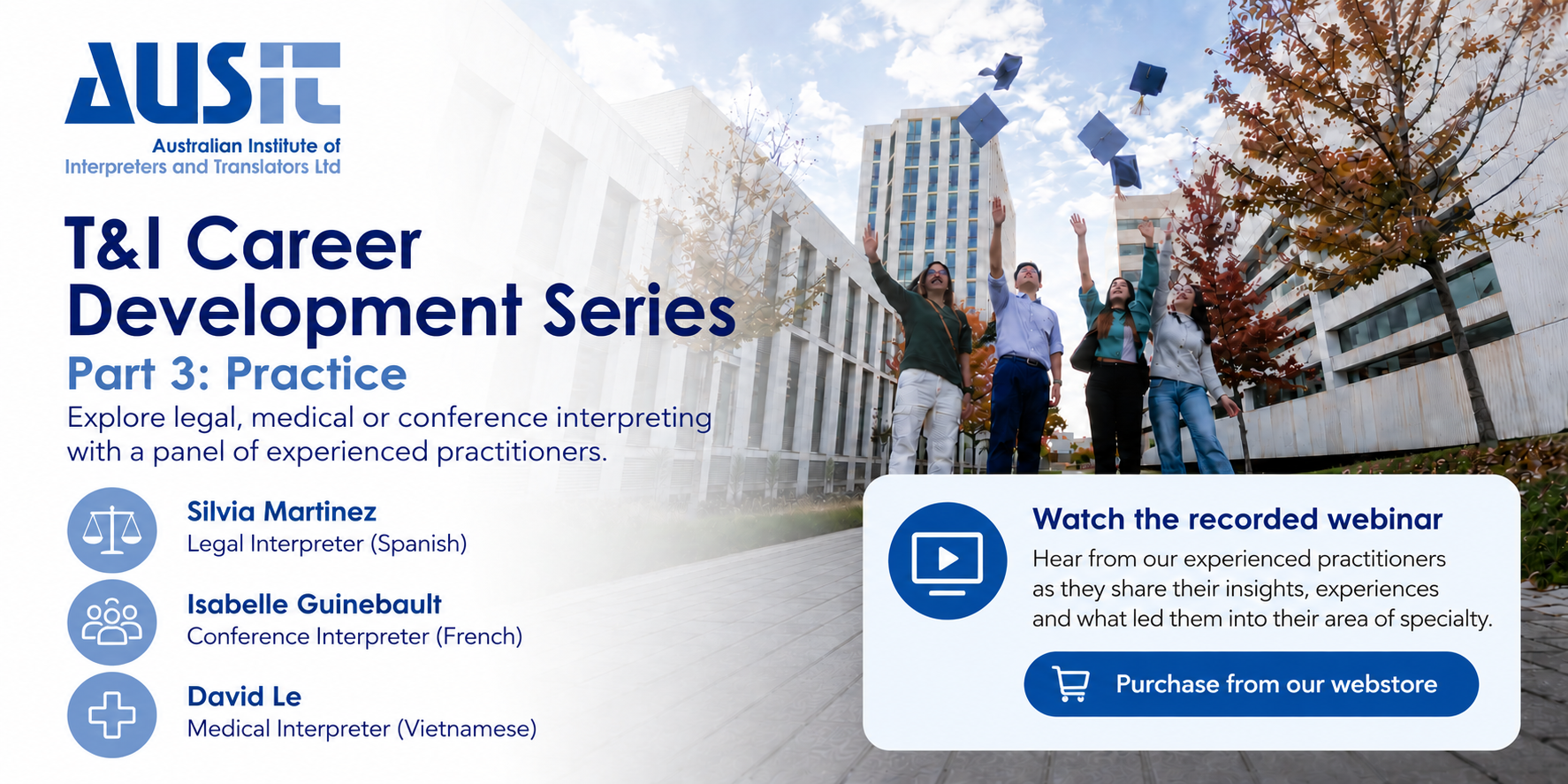 Ausit Webinar 20260922 T&i Career Development Legal Medical And Conference